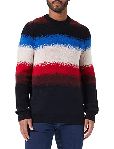 BOSS Men's Kultico Knitted_Sweater, Black, L von BOSS