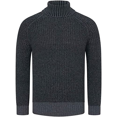 BOSS Men's Kurtle Knitted_Sweater, Dark Grey, L von BOSS