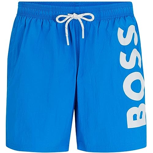 BOSS Men's Octopus Swim Short, Bright Blue432, L von BOSS