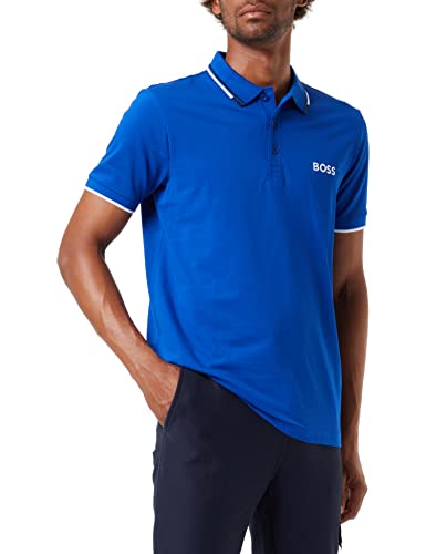 BOSS Men's Paddy Pro Jersey, Medium Blue, M von BOSS