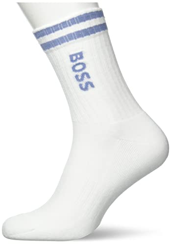 BOSS Men's QS Rib col Stripe CC Short_Socks, Natural105, 39-42 von BOSS