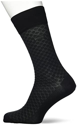 BOSS Men's RS Minipattern MC Regular_Socks, Black1, 39-42 von BOSS