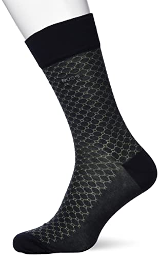 BOSS Men's RS Minipattern MC Regular_Socks, Dark Blue401, 39-42 von BOSS