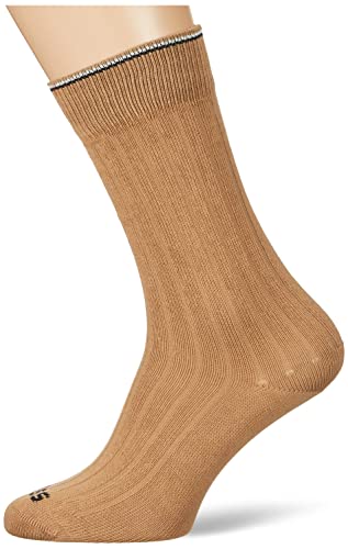 BOSS Men's RS Rib Color CC Regular_Socks, Medium Beige260, 43-46 von BOSS