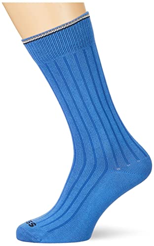 BOSS Men's RS Rib Color CC Regular_Socks, Medium Blue420, 43-46 von BOSS