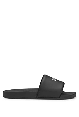 BOSS Men's Reese Napu Slide, Black1, 46 EU von BOSS