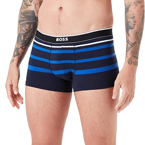 BOSS Men's Stripe Trunk, Bright Blue434, L von BOSS