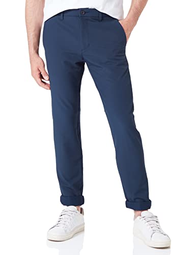 BOSS Men's T_Commuter-Slim Trousers Flat Packed, Navy414, 94 von BOSS