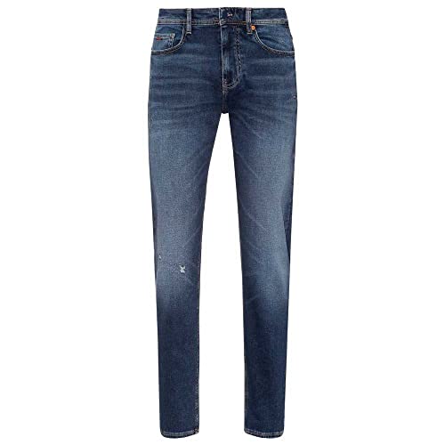 BOSS Men's Taber Zip BC-SP-1 Jeans, Navy414, 33W / 36L von BOSS