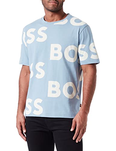 BOSS Men's Tecool Shirt, Light/Pastel Blue, M von BOSS