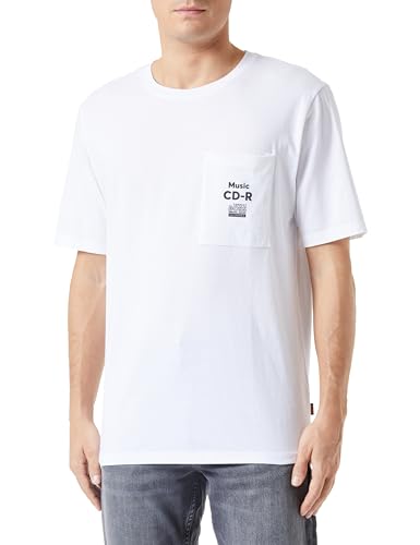 BOSS Men's TeeVibes T-Shirt, White100, S von BOSS