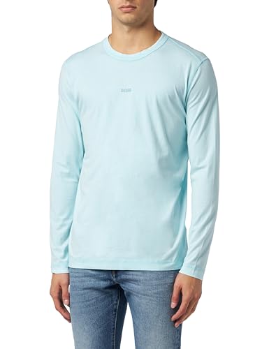 BOSS Men's Tokkslong T-Shirt, Open Blue461, L von BOSS