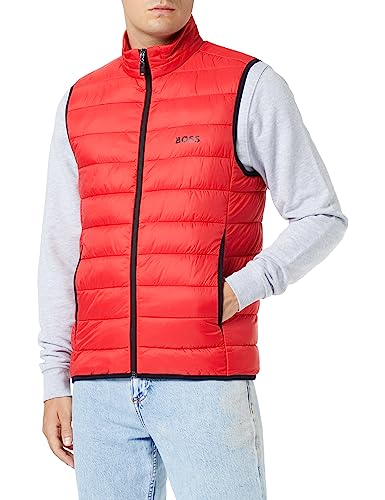 BOSS Men's V_Thor Outerwear-Waistcoat, Medium Red610, L von BOSS