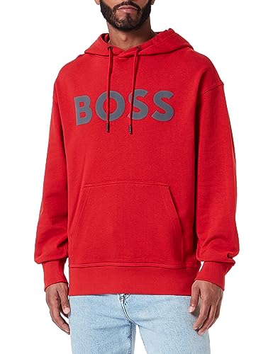 BOSS Men's WebasicHood Sweatshirt, Bright Red624, S von BOSS