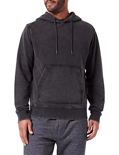 BOSS Men's Wefadehoody Shirt, Black, S von BOSS