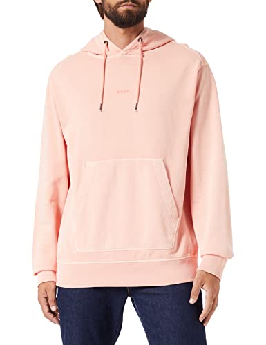 BOSS Men's Wefadehoody Shirt, Light/Pastel Red, XXL von BOSS