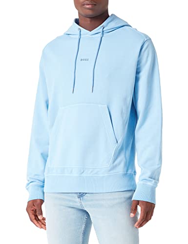 BOSS Men's Wefadehoody Sweatshirt, Open Blue460, S von BOSS