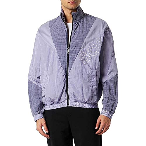 BOSS Men's Zelon Jersey-Jacket-Flat, Light/Pastel Purple538, M von BOSS