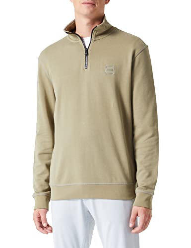 BOSS Men's Zetrust Sweatshirt, Light/Pastel Green336, L von BOSS