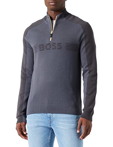 BOSS Men's Zirros Knitted-Sweater, Dark Grey27, M von BOSS