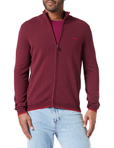 BOSS Men's Zotom_W22 Knitwear, Dark Pink, M von BOSS