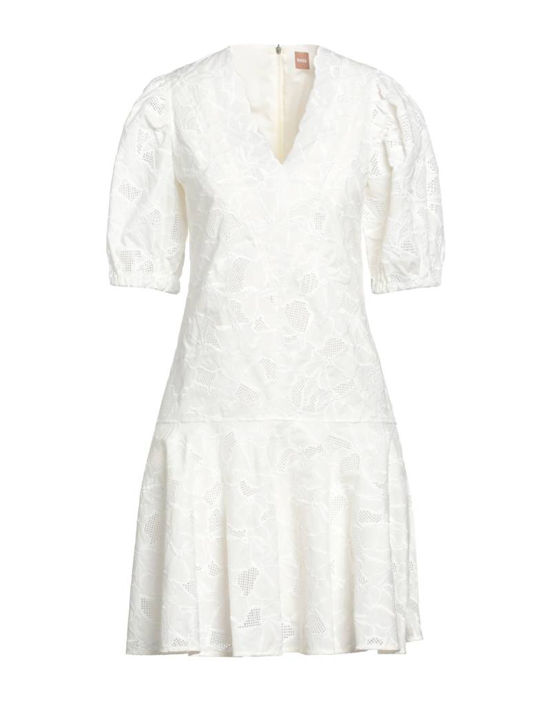 BOSS Mini-kleid Damen Weiß von BOSS