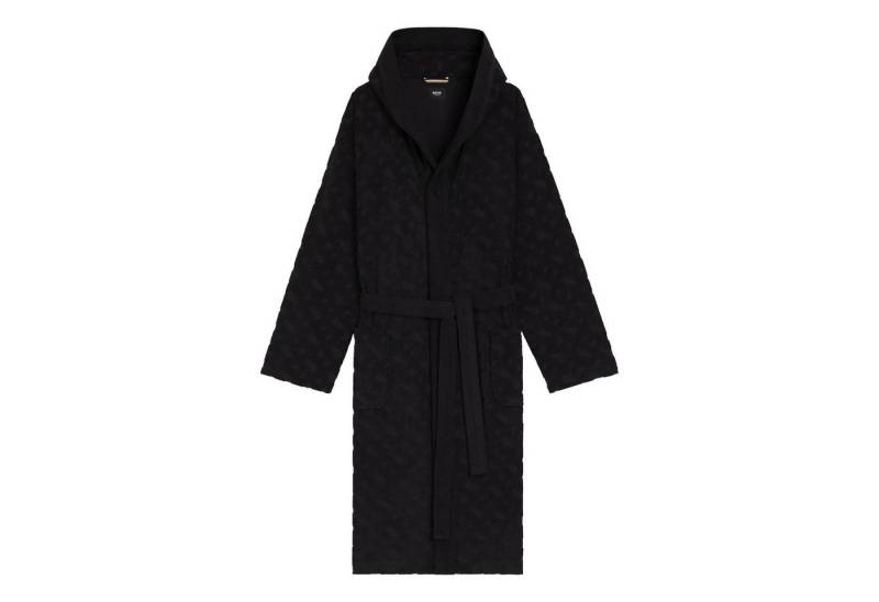 BOSS Morgenmantel Fashion Robe, knielang, Baumwoll-Mix, mit Bindegürtel, Bindeverschluss, mit strukturierter Oberfläche von BOSS