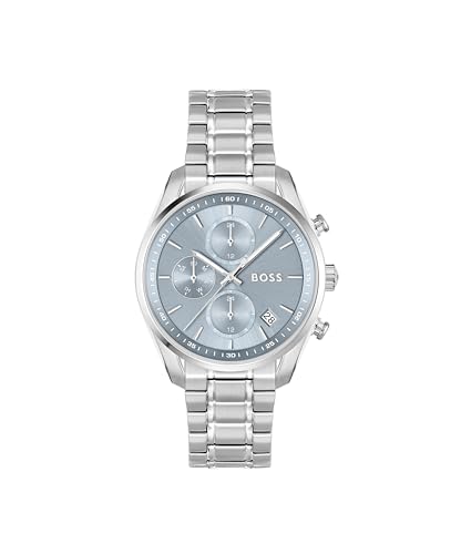 BOSS Multi Zifferblatt Quarz Uhr für Damen Kollektion Grand Tour Ladies mit Edelstahlarmband von BOSS