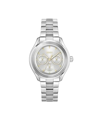 BOSS Multi Zifferblatt Quarz Uhr für Damen Kollektion LIDA mit Silbernes Edelstahlarmband - 1502747 von BOSS