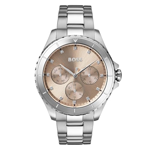 BOSS Multi Zifferblatt Quarz Uhr für Damen Kollektion Premiere mit Silbernes Edelstahlarmband - 1502444 BOSS Multi Zifferblatt Quarz Uhr für Damen Kollektion Premiere mit Silbernes Edelstahlarmband - 1502444 von BOSS