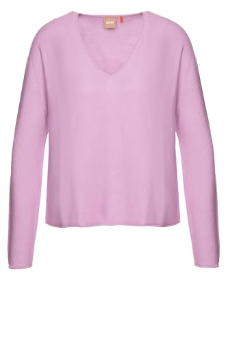 BOSS Damen C_feron Knitted Sweater, Light/Pastel Pink680, S EU von BOSS
