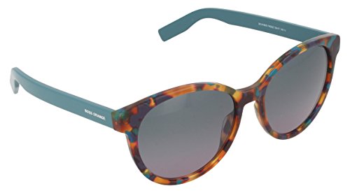 BOSS Orange Damen BO 0195/S QC 7KQ 55 Sonnenbrille, Grün (PTR/Green Violet) von BOSS