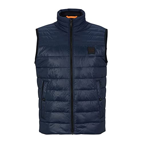 BOSS Orange Herren Steppweste Odeno Blau 46 von BOSS Orange