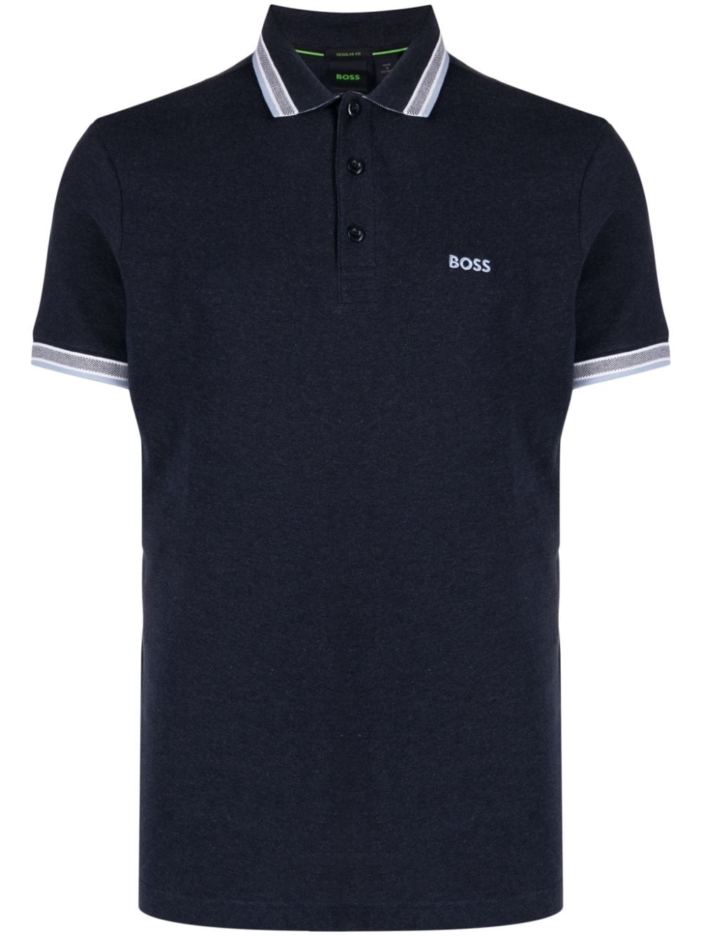 BOSS Paddy Poloshirt mit Logo-Stickerei - Blau von BOSS