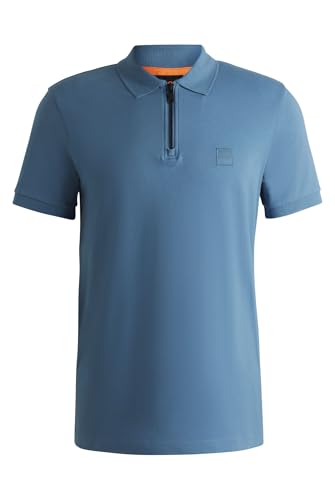 BOSS Passerzip 10256683 01 Shirt Open Blue462 M von BOSS