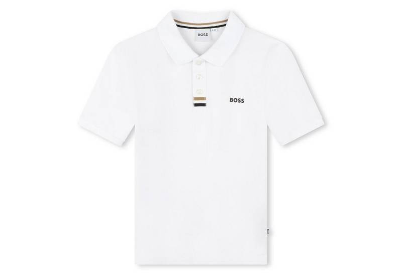 Boss Kidswear Poloshirt Boss Kidswear Poloshirt weiß mit schwarzem Logo von Boss Kidswear