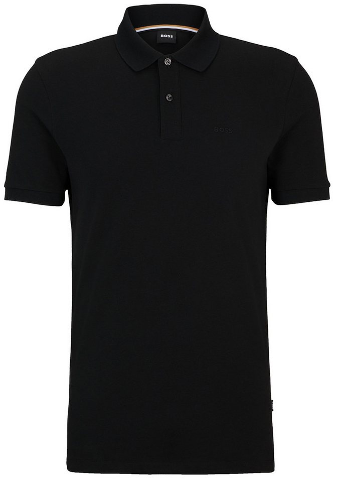 BOSS Poloshirt REGULAR-FIT Poloshirt Herren kurzarm AUS BAUMWOLLE MIT LOGO-STICKEREI von BOSS