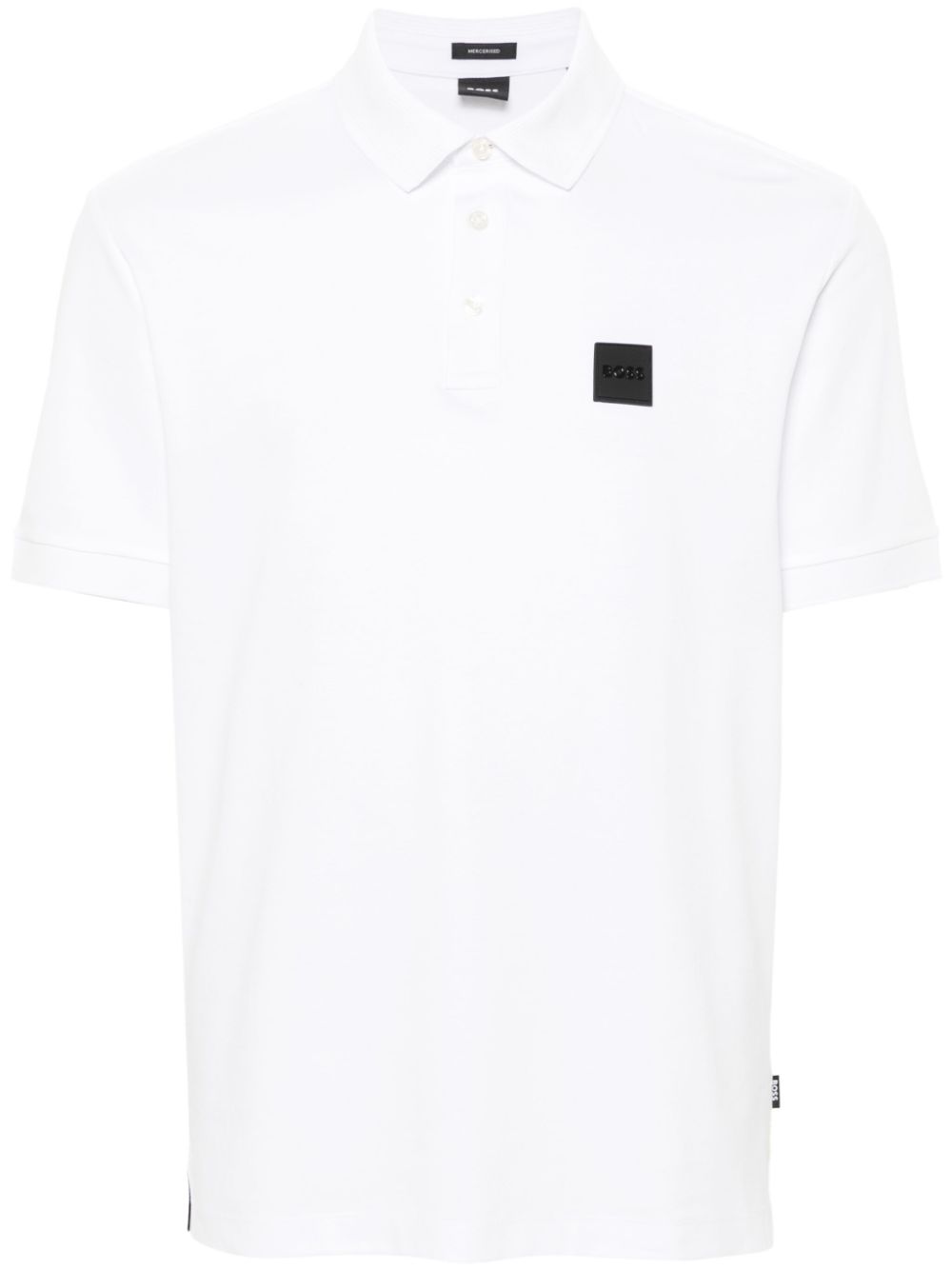 BOSS Poloshirt mit Logo-Applikation - Weiß von BOSS