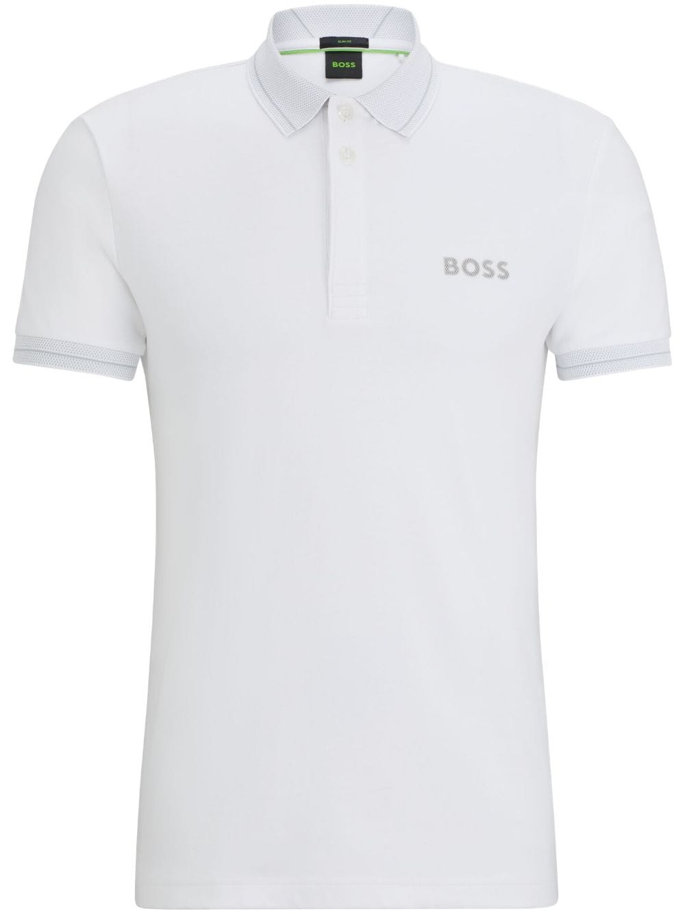 BOSS Poloshirt mit Logo-Stickerei - Weiß von BOSS