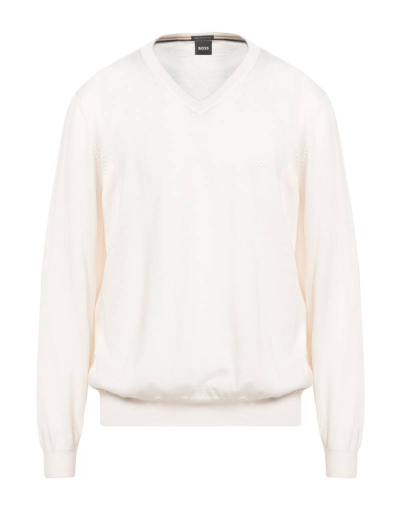 BOSS Pullover Herren Elfenbein von BOSS