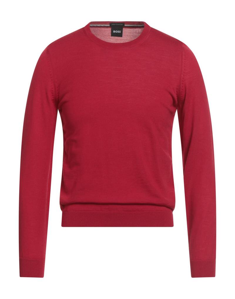 BOSS Pullover Herren Ziegelrot von BOSS
