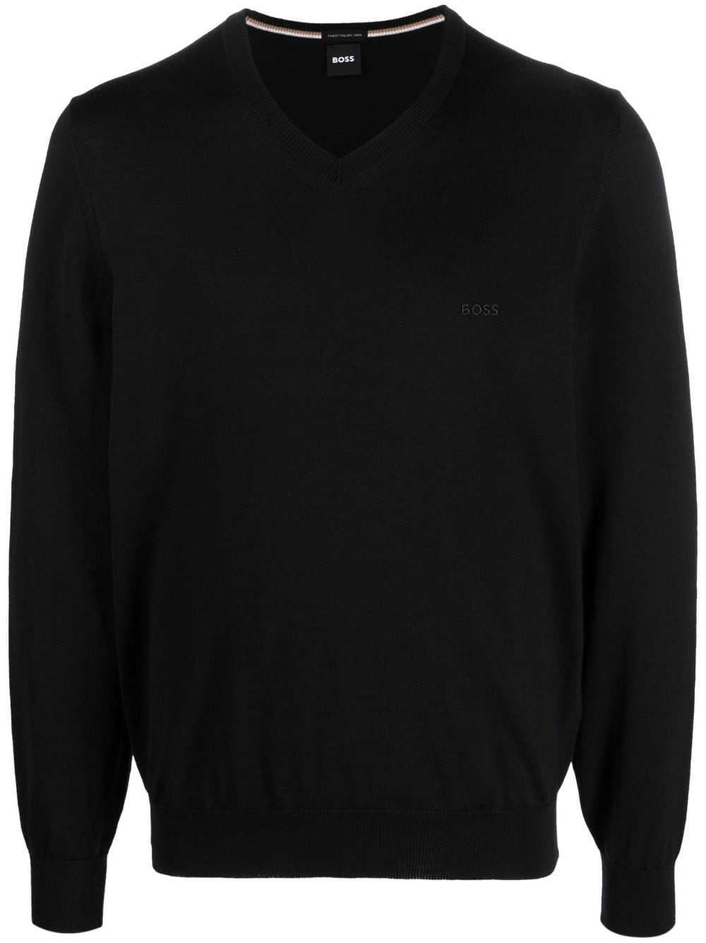 BOSS Pullover mit V-Ausschnitt - Schwarz von BOSS