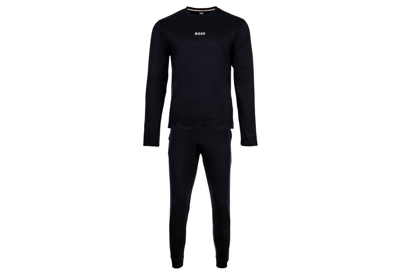 BOSS Pyjama Herren Pyjama Baumwolle Xmas Long Set (2 tlg) von BOSS