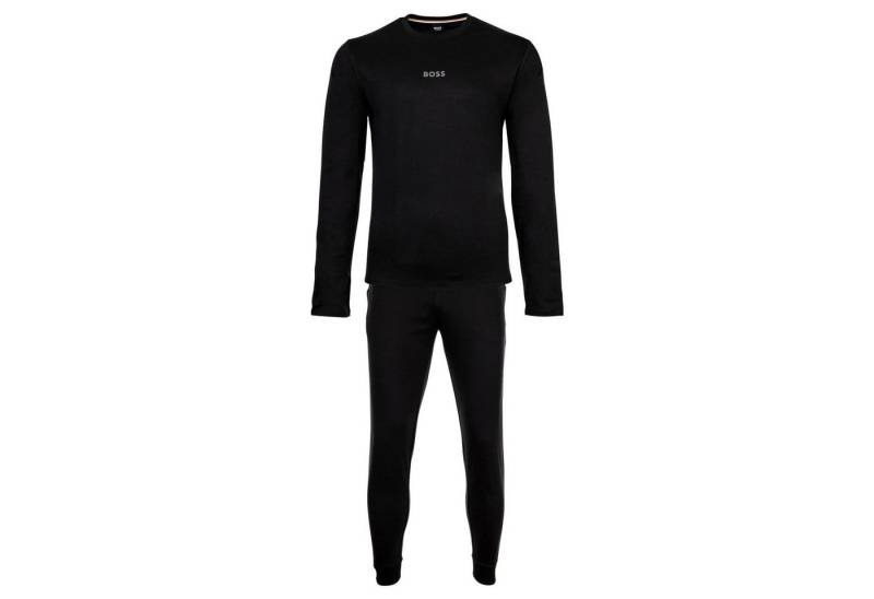 BOSS Pyjama Herren Pyjama Baumwolle Xmas Long Set (2 tlg) von BOSS