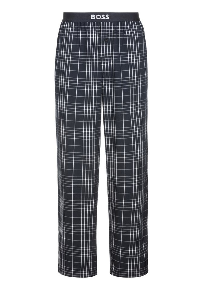 BOSS Pyjamahose Pyjama Easy Pants EW 102 lange Schlafanzughose mit Logoschriftzug von BOSS