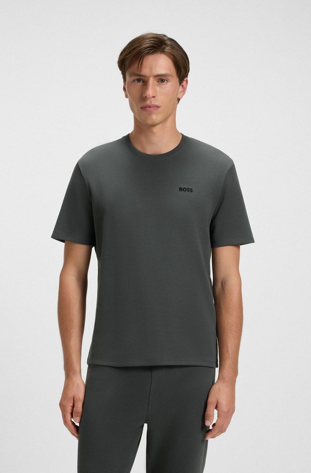 BOSS Pyjamaoberteil Waffle T-Shirt von BOSS