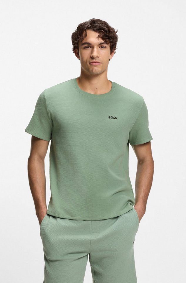 BOSS Pyjamaoberteil Waffle T-Shirt von BOSS