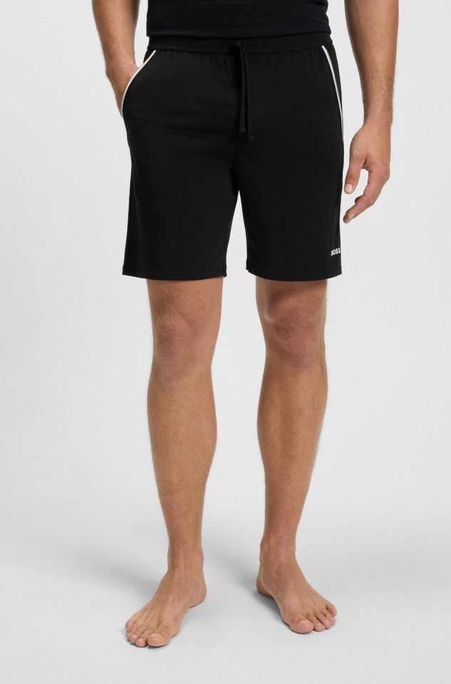 BOSS Pyjamashorts Unique aus elastischer Baumwolle mit Tape-Details von BOSS