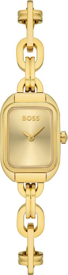 BOSS Quarzuhr HAILEY 1502655, Damenuhr, Armbanduhr, analog, Edelstahlarmband von BOSS