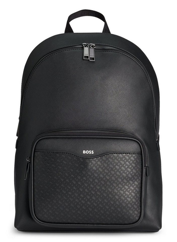 BOSS Rucksack Backpack, aus echtem Leder von BOSS